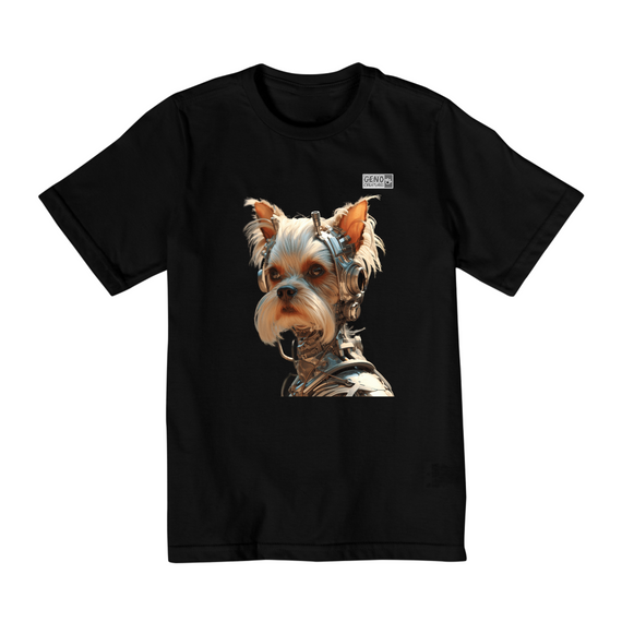 Camisa Quality Infantil (2 a 8) - Cachorro Yorkshire Terrier