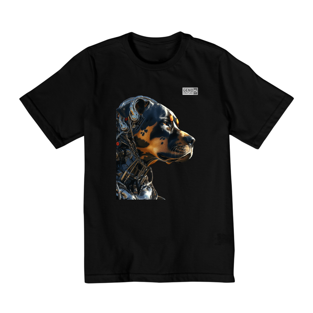 Nome do produto: Camisa Quality Infantil (2 a 8) - Cachorro Rottweiler