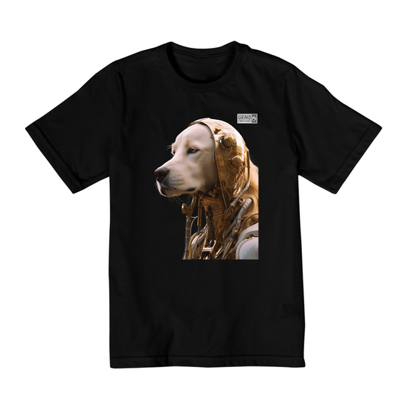 Camisa Quality Infantil (2 a 8) - Cachorro Golden Retriever