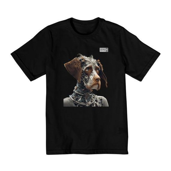 Camisa Quality Infantil (2 a 8) - Cachorro German Wirehaired Pointe