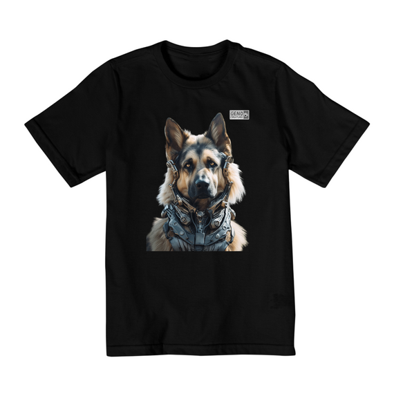 Camisa Quality Infantil (2 a 8) - Cachorro Pastor Alemão