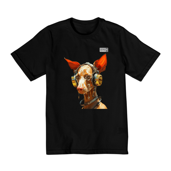 Camisa Quality Infantil (2 a 8) - Cachorro Cirneco dell Etna