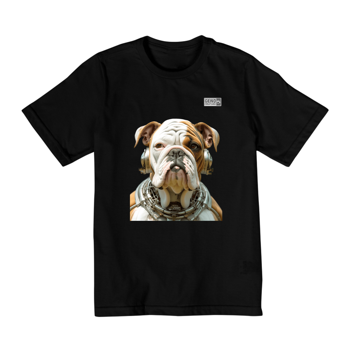 Nome do produto: Camisa Quality Infantil (2 a 8) - Cachorro Bulldog