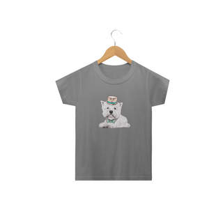 Nome do produtoCamiseta Infantil West Terrier de Gravata e Chapéu