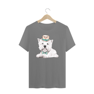 Nome do produtoCamiseta Plus Size West Terrier de Gravata e Chapéu