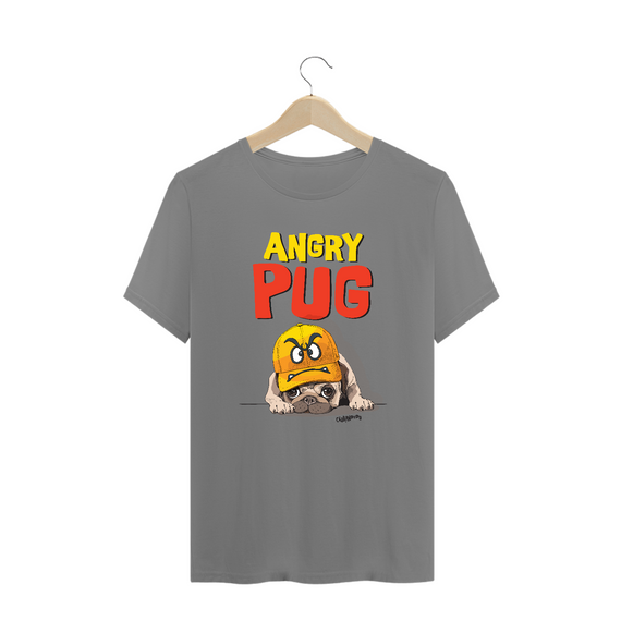 Camiseta Plus Size Angry Pug