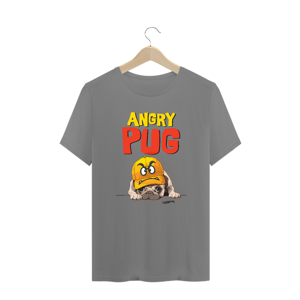 Nome do produto: Camiseta Plus Size Angry Pug