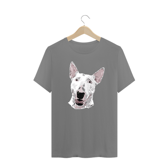 Camiseta Plus Size Bull Terrier Pintura Digital