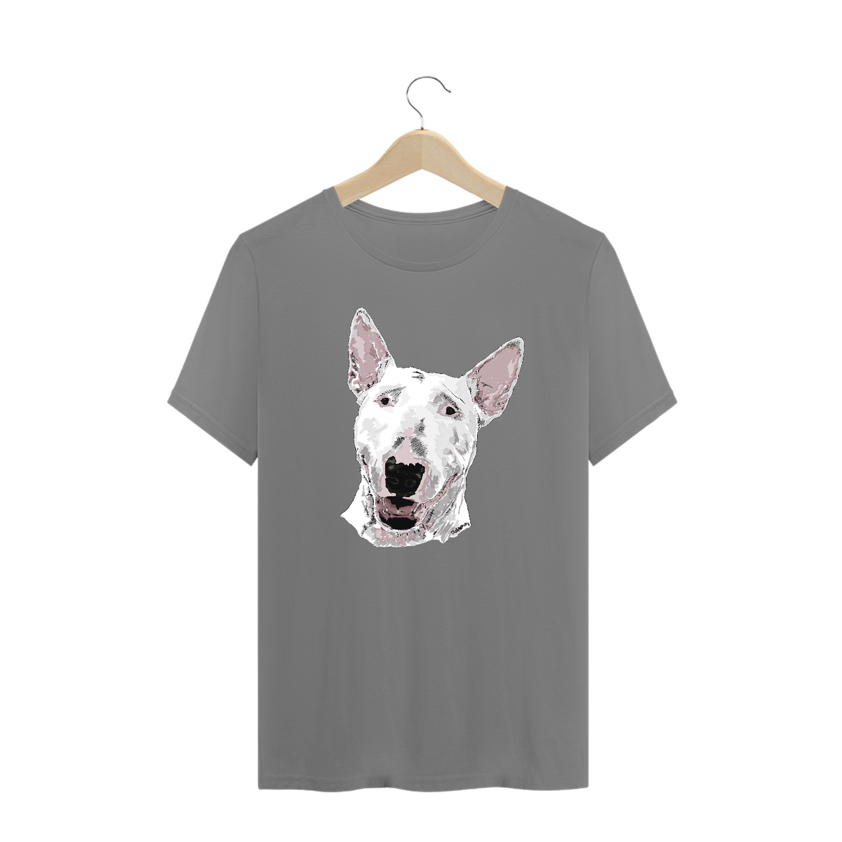 Nome do produto: Camiseta Plus Size Bull Terrier Pintura Digital