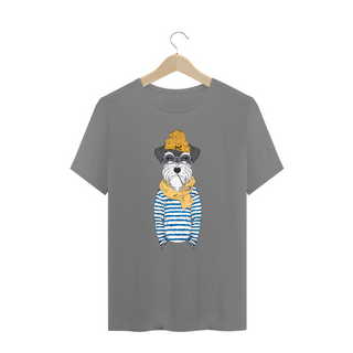 Nome do produtoCamiseta Plus Size Schnauzer Cachorro Marinheiro