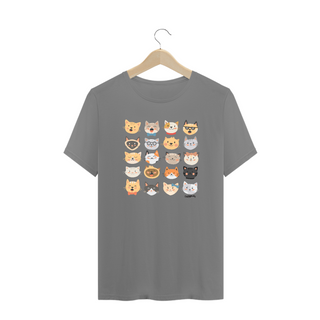 Nome do produtoCamiseta Plus Size Cats Emoticons