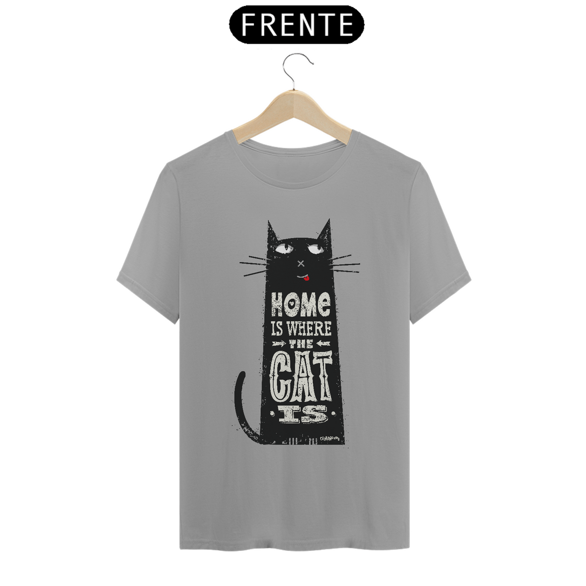 Nome do produto: Camiseta Home Is Where The Cat Is