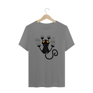 Nome do produtoCamiseta Plus Size Gato Preto Arranhando