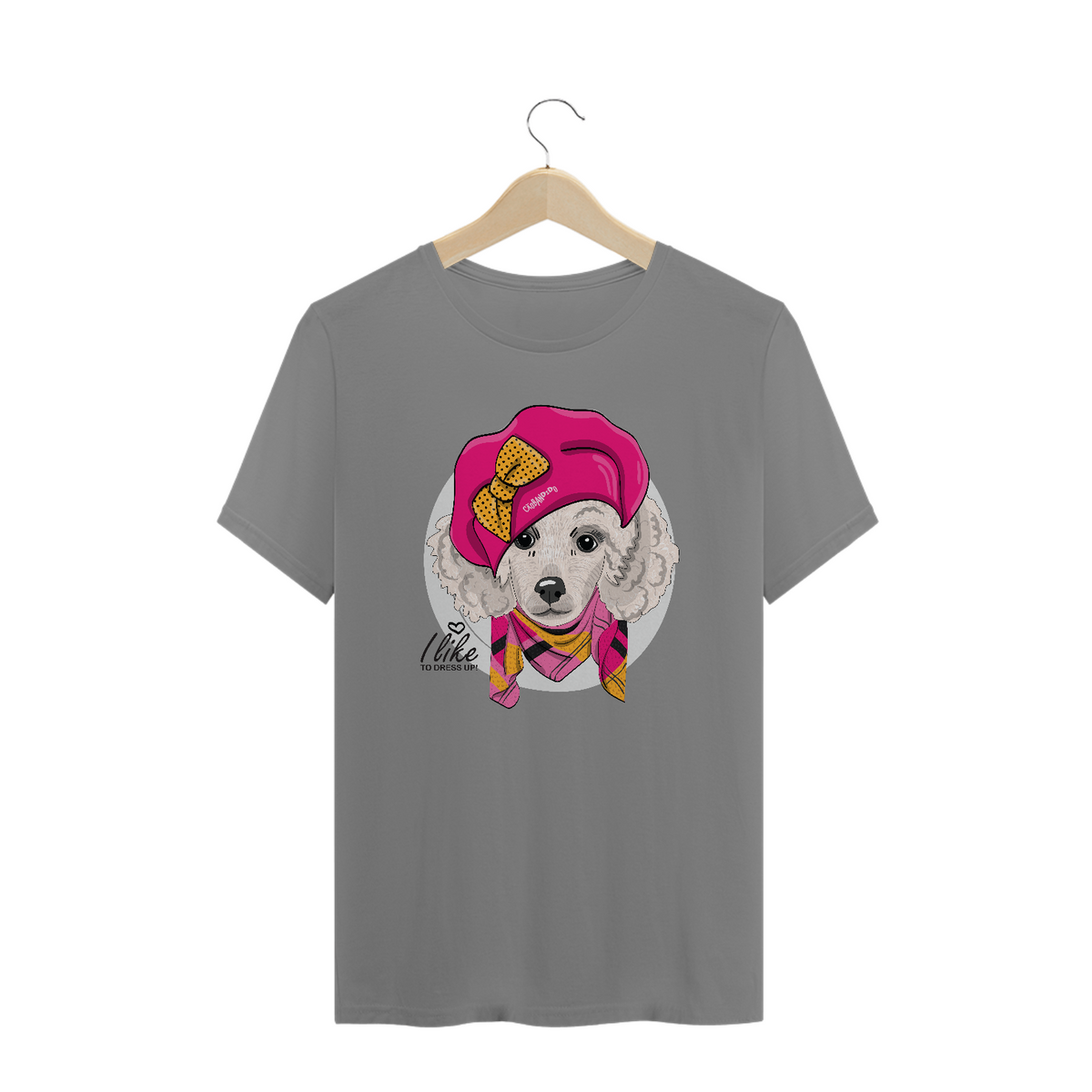 Nome do produto: Camiseta Plus Size Poodle Fêmea I Like To Dress Up