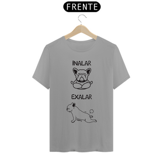 Nome do produtoCamiseta Cachorro Yoga Inalar e Exalar