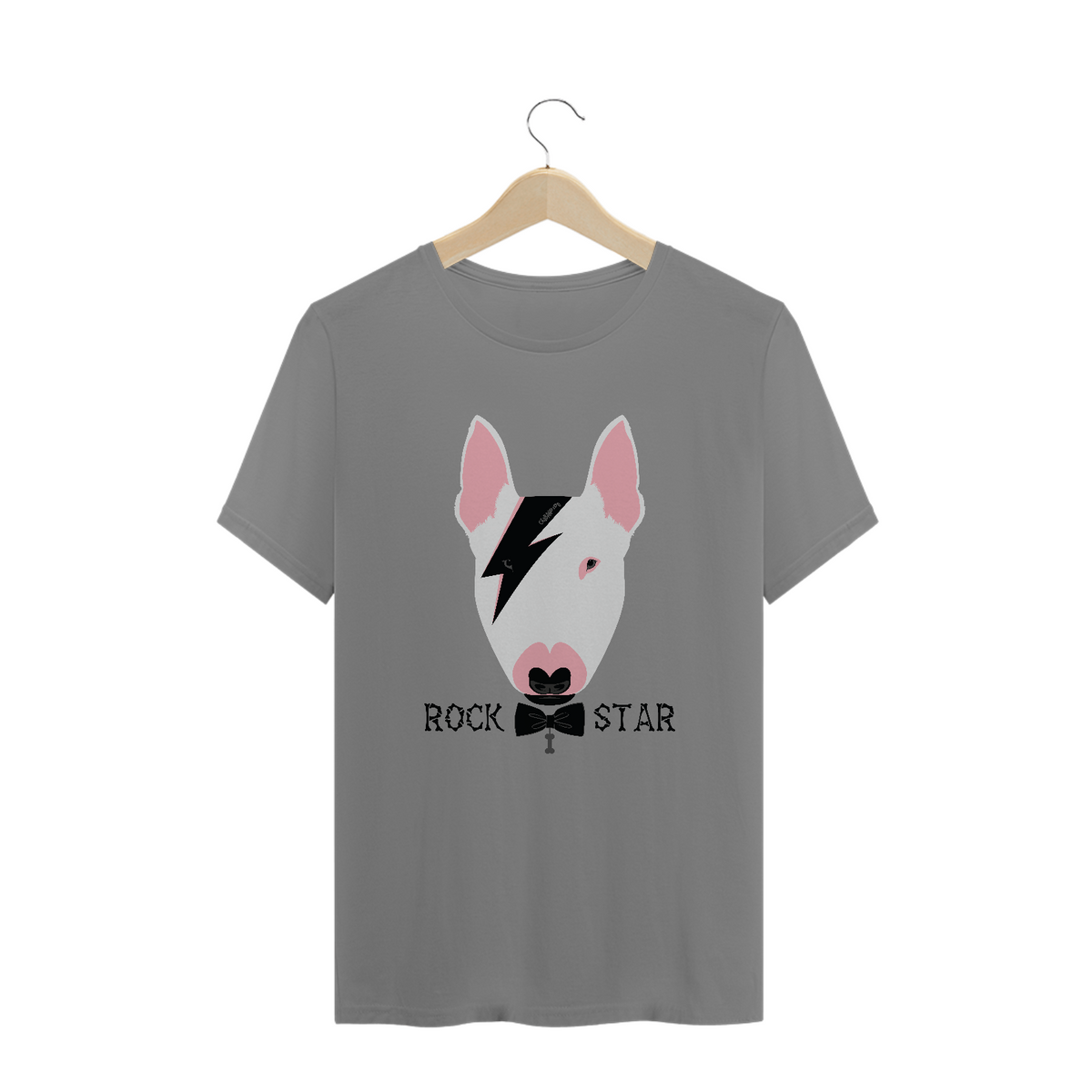 Nome do produto: Camiseta Plus Size Bull Terrier Rock Star