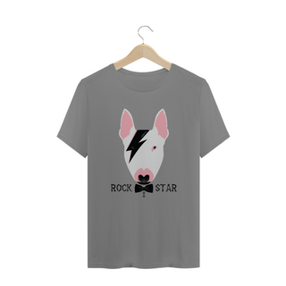 Camiseta Plus Size Bull Terrier Rock Star
