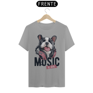 Nome do produtoCamiseta Music and Dog