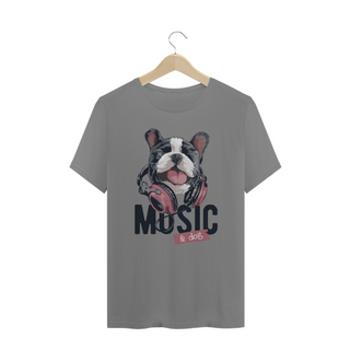 Nome do produtoCamiseta Plus Size Music and Dog