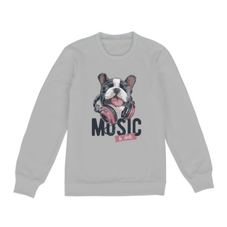 Nome do produtoMoletom Blusão Music and Dog
