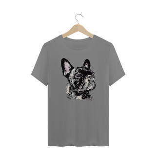 Camiseta Plus Size Bulldog Francês Pintura Digital