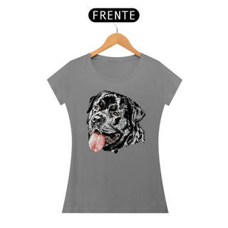 Nome do produtoBaby Look Rottweiler Cara Preta Pintura Digital