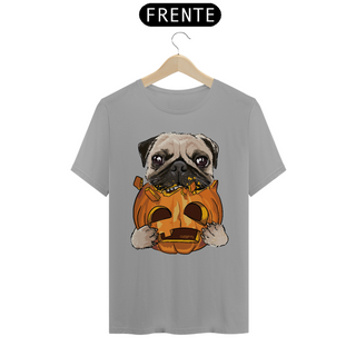 Nome do produtoCamiseta Pug Comendo uma Abóbora