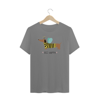 Nome do produtoCamiseta Plus Size Dachshund Bee Happy