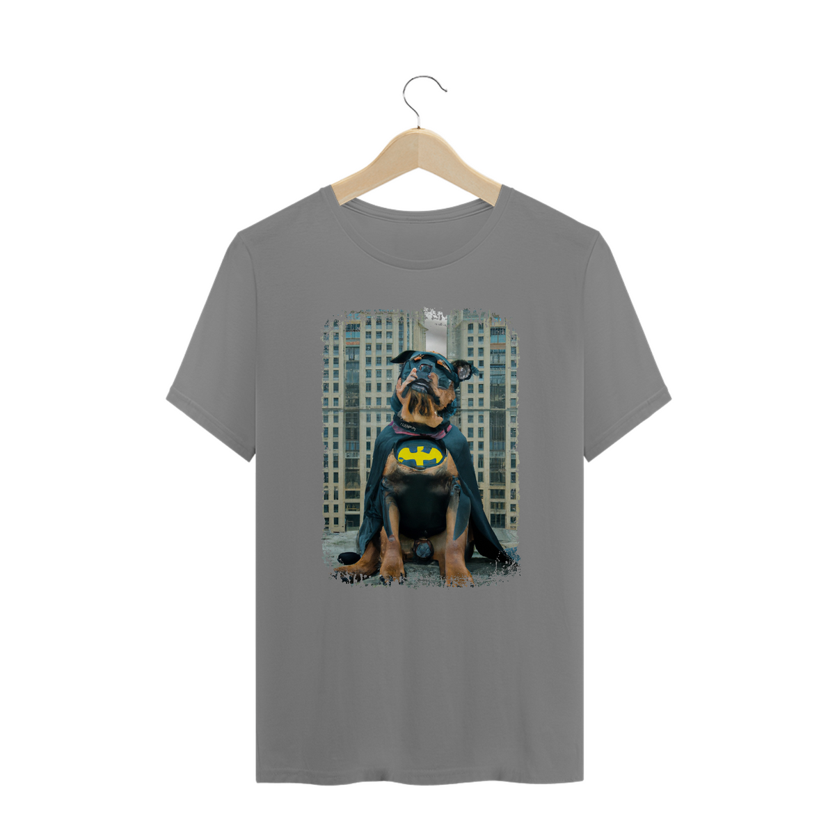 Nome do produto: Camiseta Plus Size Rottweiler Batman