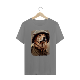 Nome do produtoCamiseta Plus Size Cachorro Militar