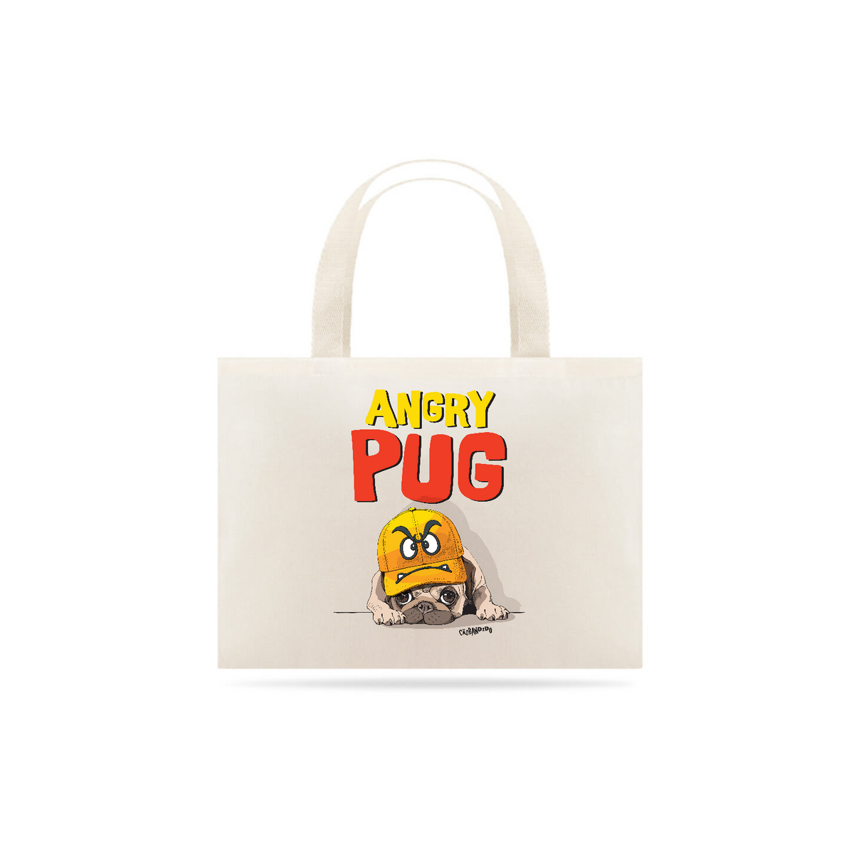 Nome do produto: Ecobag Angry Pug