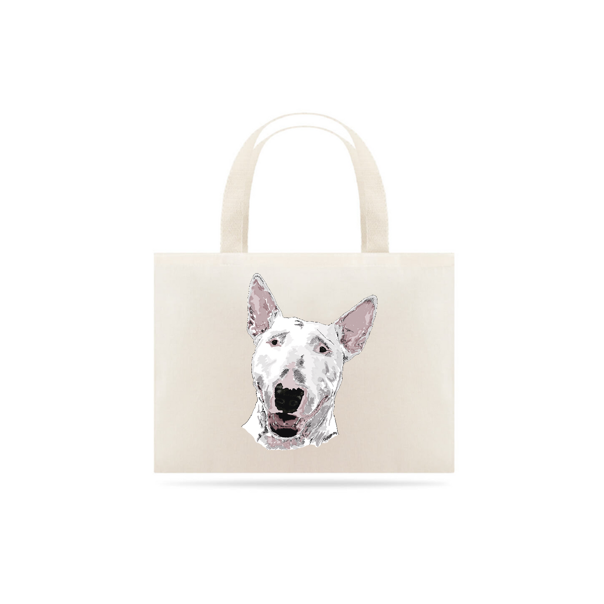 Nome do produto: Ecobag Bull Terrier Pintura Digital