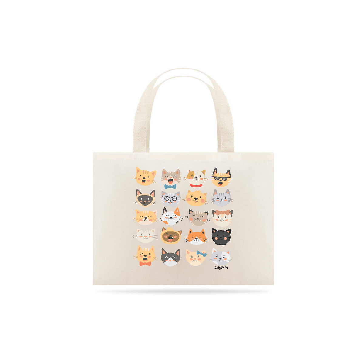 Nome do produto: Ecobag Cats Emoticons