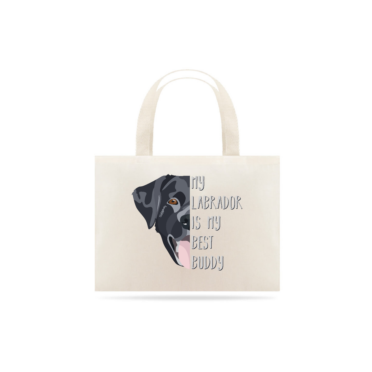 Nome do produto: Ecobag Meu Labrador é Meu Melhor Amigo