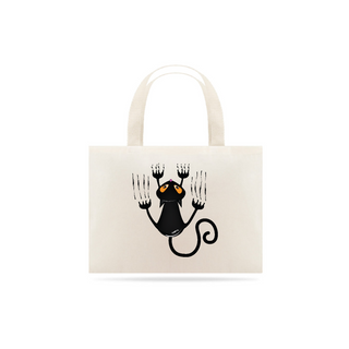 Ecobag Gato Preto Arranhando