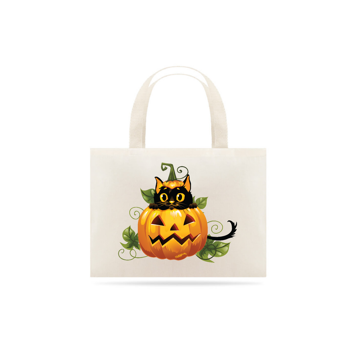 Nome do produto: Ecobag Gato Preto Halloween