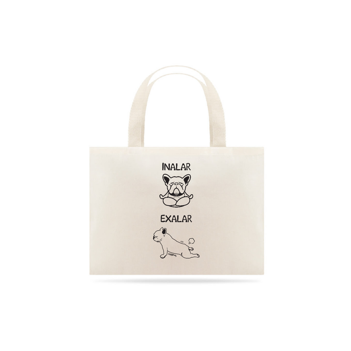 Nome do produto: Ecobag Cachorro Yoga Inalar e Exalar