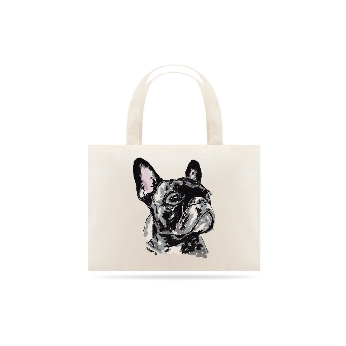 Nome do produto: Ecobag Bulldog Francês Pintura Digital