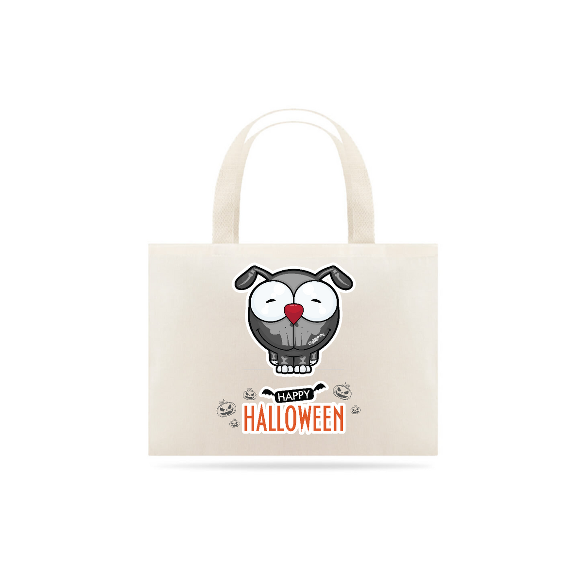 Nome do produto: Ecobag Happy Halloween Cartoon Doggy