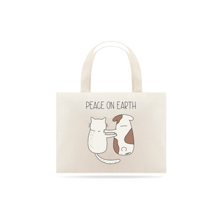 Ecobag Cachorro e Gato - Peace on Earth