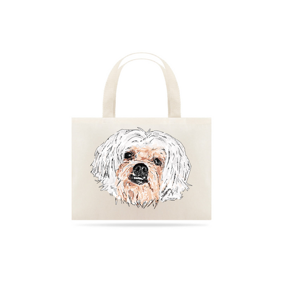 Ecobag Lhasa Apso Pintura Digital