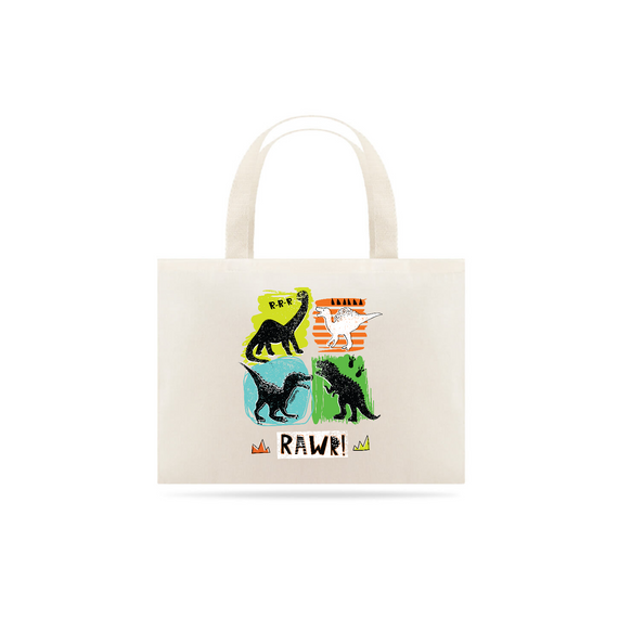 Ecobag Dinossauro - Modelo 3