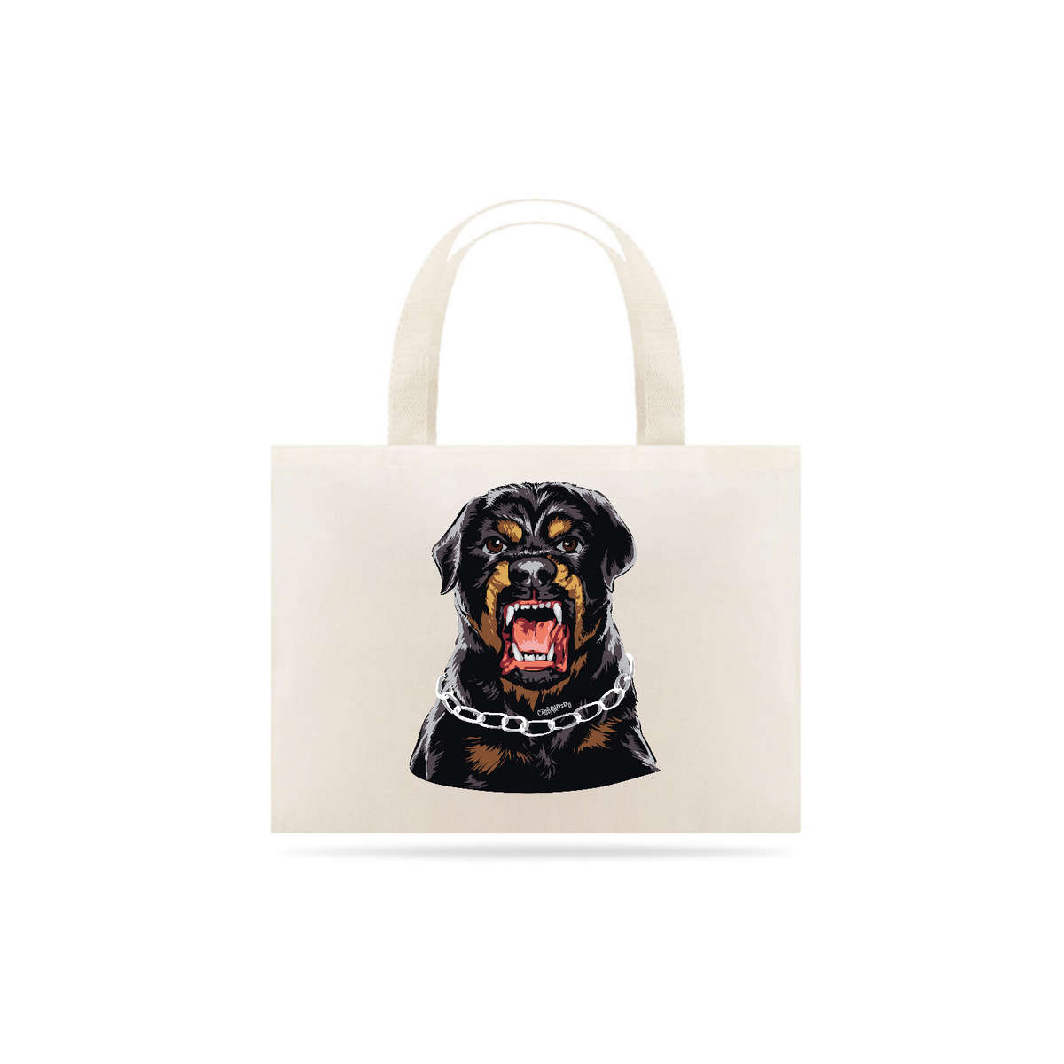 Nome do produto: Ecobag Rottweiler com Cara de Bravo