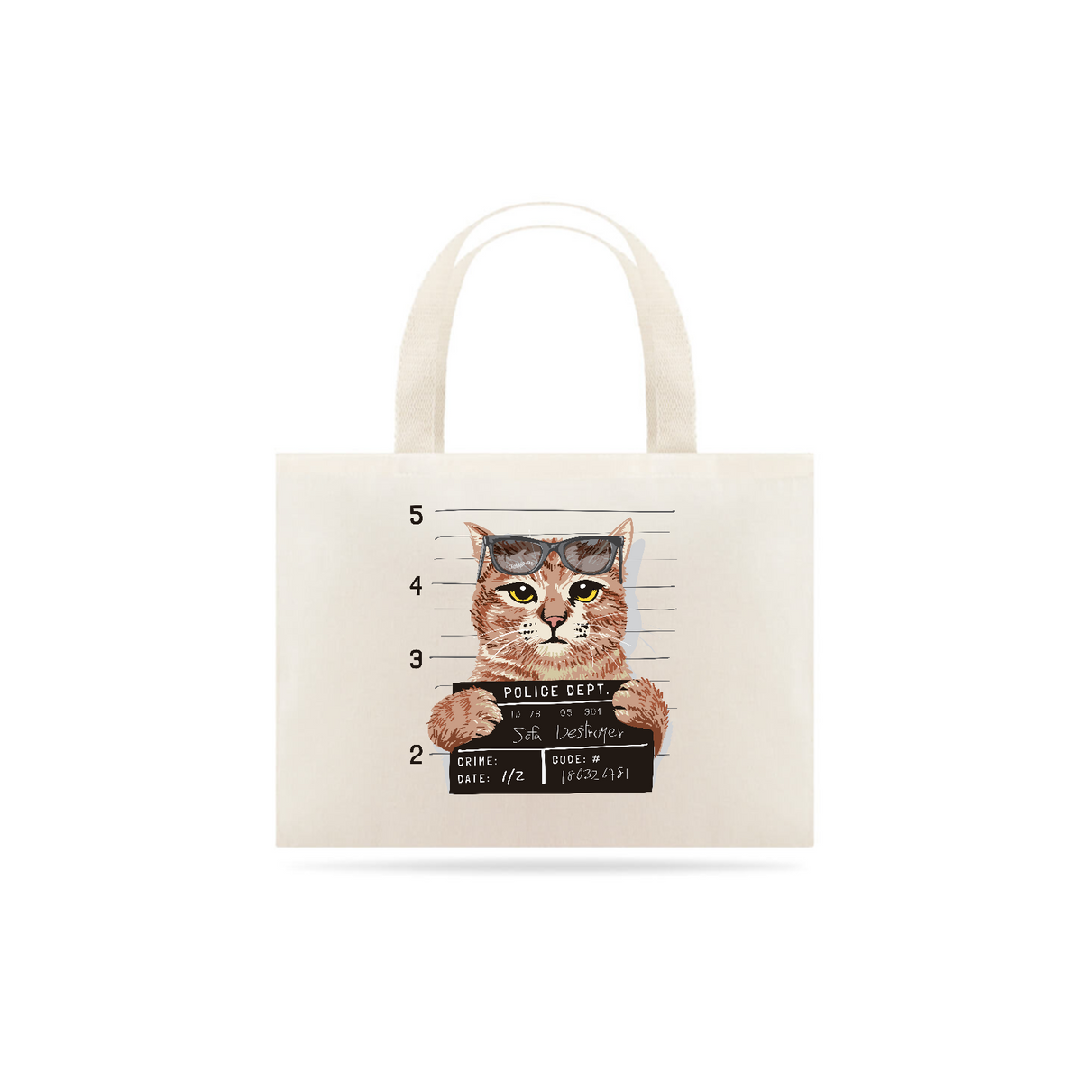 Nome do produto: Ecobag Gato Bandido