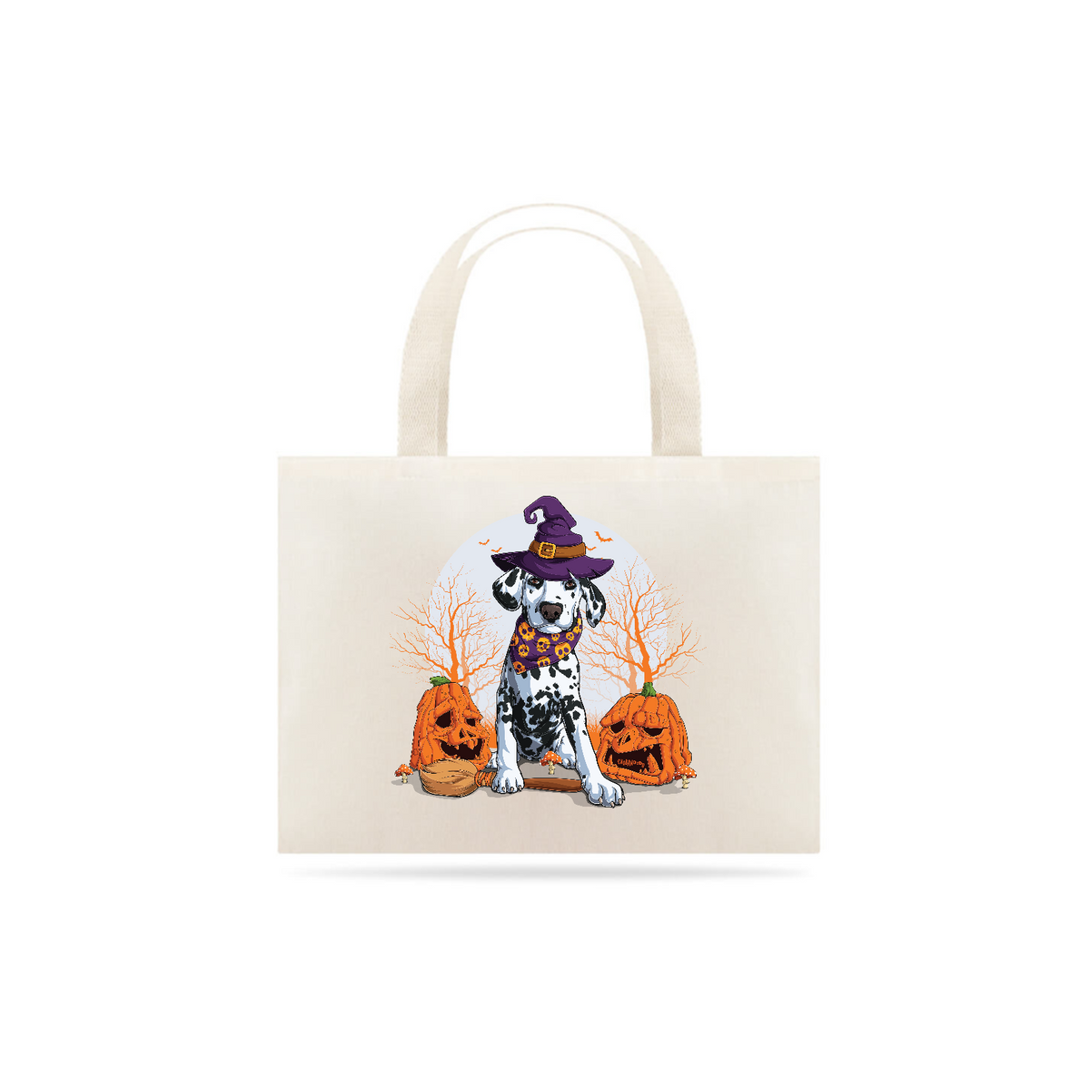 Nome do produto: Ecobag Dálmata Halloween