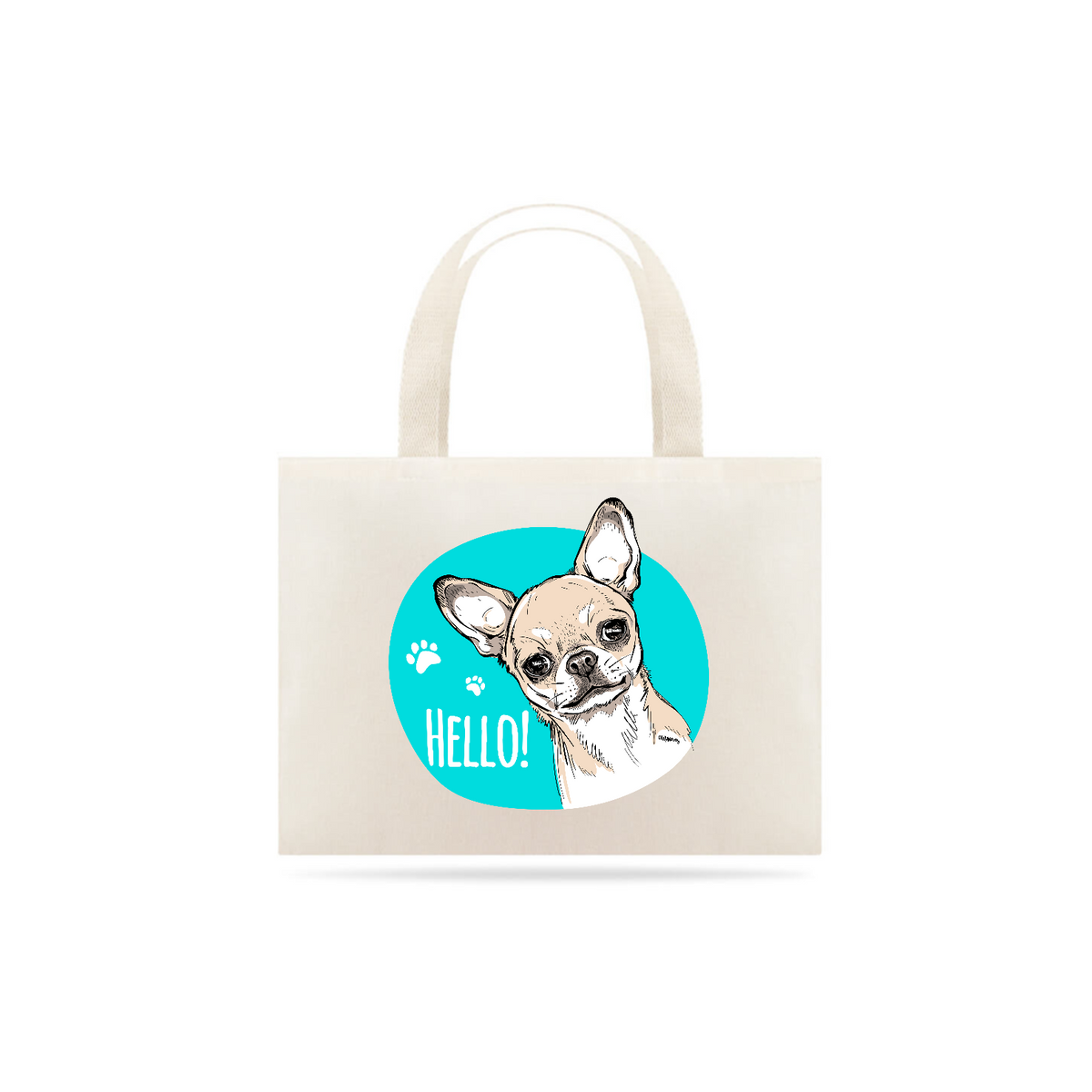 Nome do produto: Ecobag Chihuahua Hello