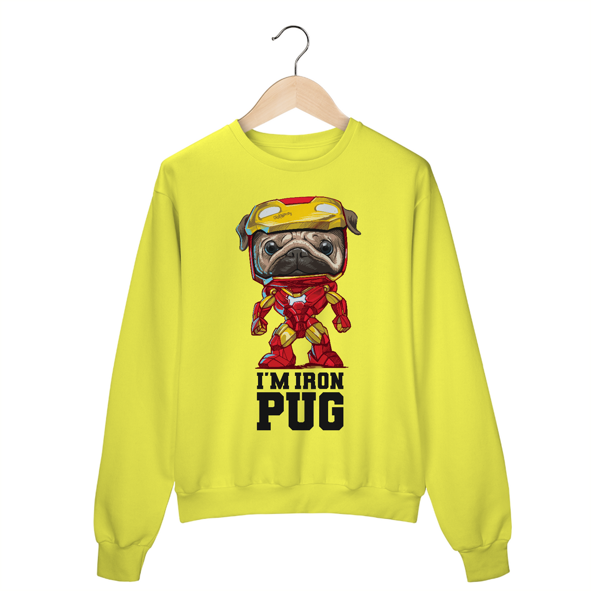 Nome do produto: Moletom Blusão I\'m Iron Pug