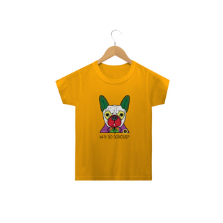 Nome do produtoCamiseta Infantil Cachorro Coringa - Why So Serious?