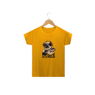 Camiseta Infantil Pug On The Rock