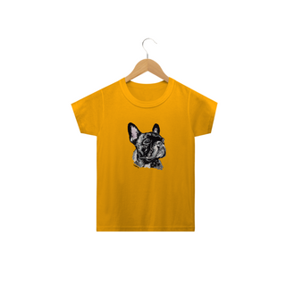 Nome do produtoCamiseta Infantil Bulldog Francês Pintura Digital